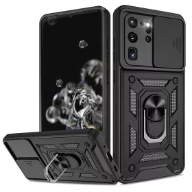   Techsuit - CamShield ütésálló tok - Samsung Galaxy S20 Ultra 4G / S20 Ultra 5G - Fekete