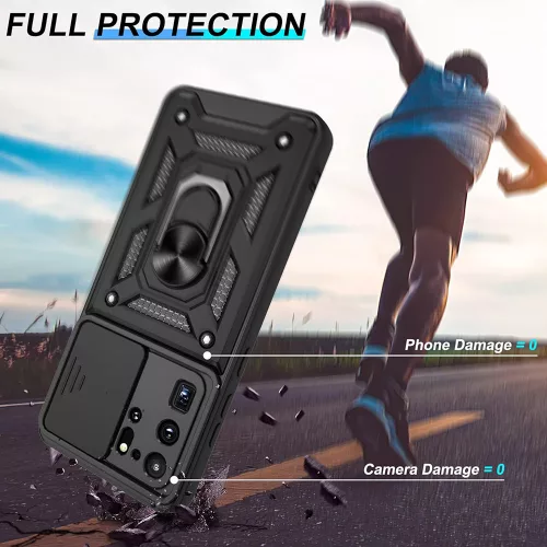 Techsuit - CamShield ütésálló tok - Samsung Galaxy S20 Ultra 4G / S20 Ultra 5G - Fekete