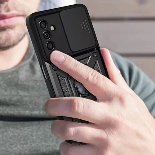 Techsuit - CamShield ütésálló tok - Samsung Galaxy A13 5G / A04s - Fekete