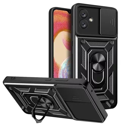 Techsuit - CamShield ütésálló tok - Samsung Galaxy A04e / M04 - Fekete