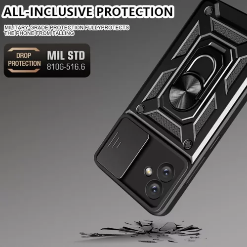 Techsuit - CamShield ütésálló tok - Samsung Galaxy A05 - Fekete