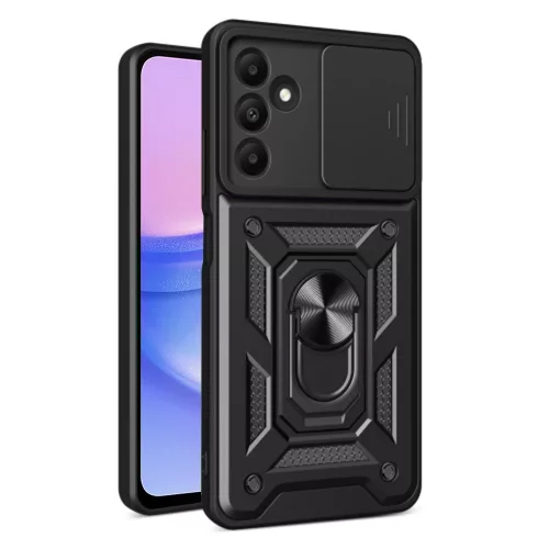 Techsuit - CamShield ütésálló tok - Samsung Galaxy A15 4G / A15 5G - Fekete