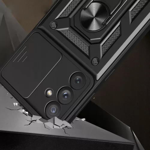 Techsuit - CamShield ütésálló tok - Samsung Galaxy A15 4G / A15 5G - Fekete