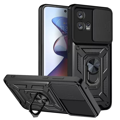 Techsuit - CamShield ütésálló tok - Motorola Edge 30 Fusion - Fekete