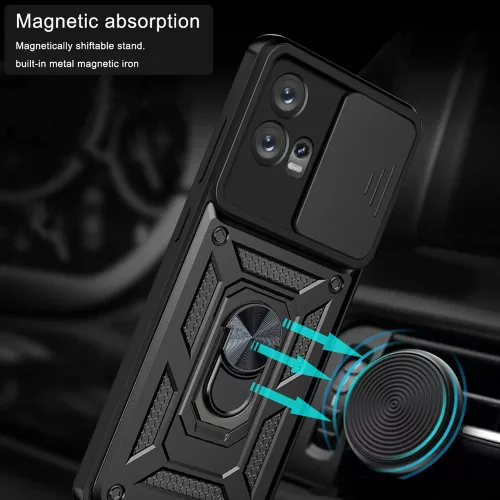 Techsuit - CamShield ütésálló tok - Motorola Edge 30 Fusion - Fekete