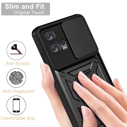 Techsuit - CamShield ütésálló tok - Motorola Edge 30 Fusion - Fekete
