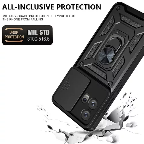 Techsuit - CamShield ütésálló tok - Motorola Edge 30 Fusion - Fekete