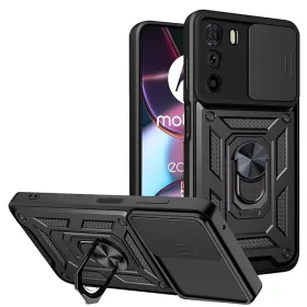   Techsuit - CamShield ütésálló tok - Motorola Edge 30 - Fekete