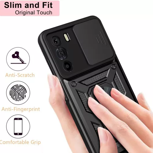 Techsuit - CamShield ütésálló tok - Motorola Edge 30 - Fekete
