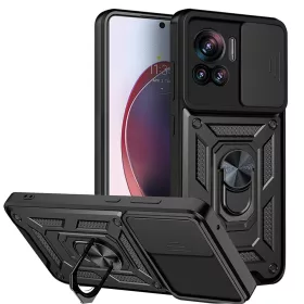   Techsuit - CamShield ütésálló tok - Motorola Edge 30 Ultra - Fekete