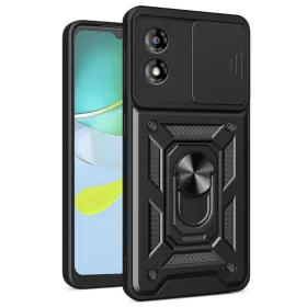   Techsuit - CamShield ütésálló tok - Motorola Moto E13 - Fekete