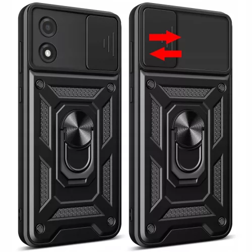 Techsuit - CamShield ütésálló tok - Motorola Moto E13 - Fekete