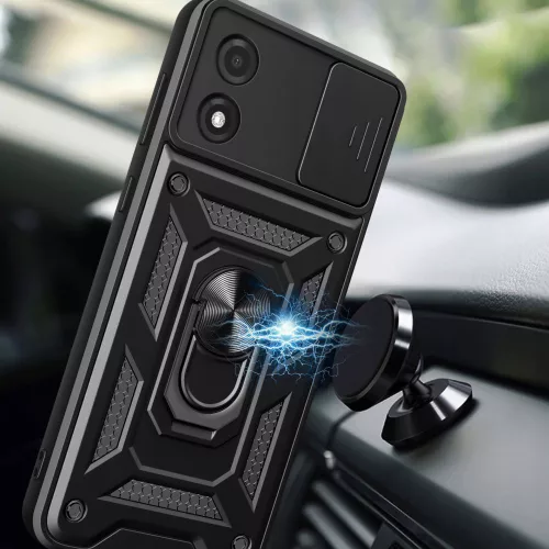 Techsuit - CamShield ütésálló tok - Motorola Moto E13 - Fekete