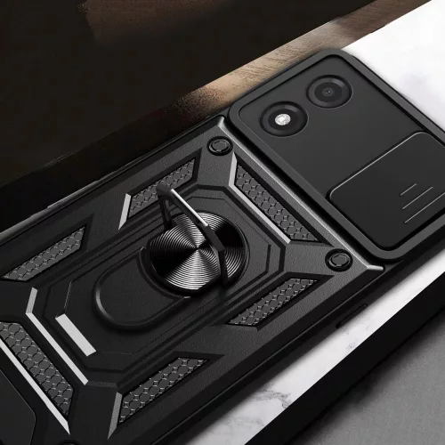 Techsuit - CamShield ütésálló tok - Motorola Moto E13 - Fekete