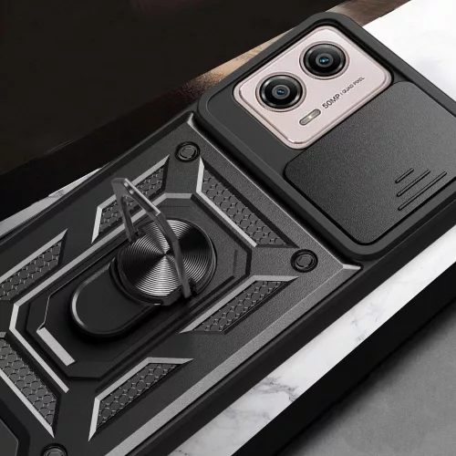 Techsuit - CamShield ütésálló tok - Motorola Moto G13 / G23 / G53 - Fekete