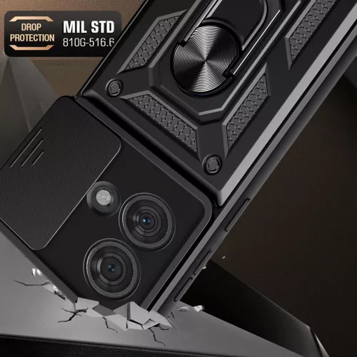 Techsuit - CamShield ütésálló tok - Motorola Edge 40 Neo - Fekete