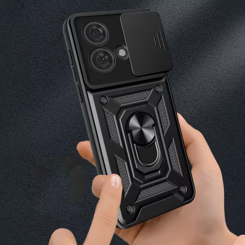 Techsuit - CamShield ütésálló tok - Motorola Edge 40 Neo - Fekete