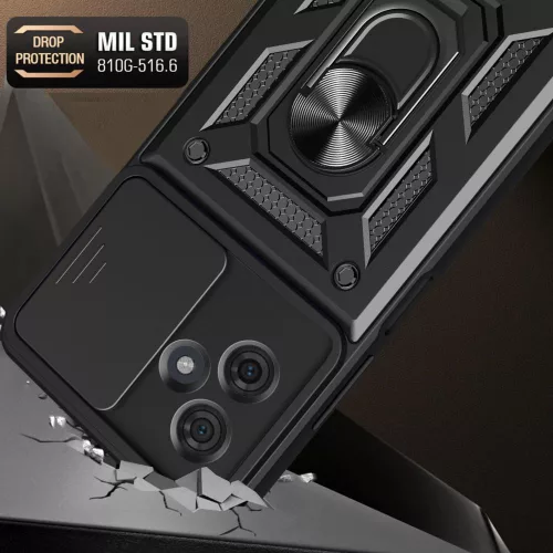 Techsuit - CamShield ütésálló tok - Motorola Moto G54 - Fekete