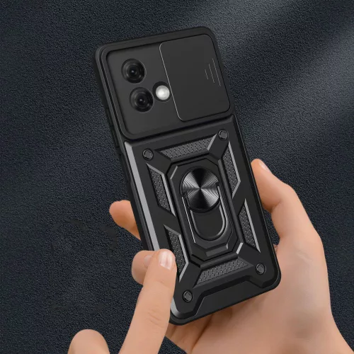 Techsuit - CamShield ütésálló tok - Motorola Moto G84 - Fekete