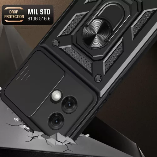 Techsuit - CamShield ütésálló tok - Motorola Moto G84 - Fekete