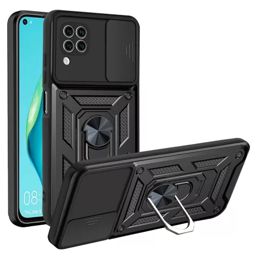 Techsuit - CamShield ütésálló tok - Huawei P40 Lite - Fekete