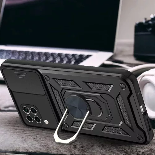 Techsuit - CamShield ütésálló tok - Huawei P40 Lite - Fekete