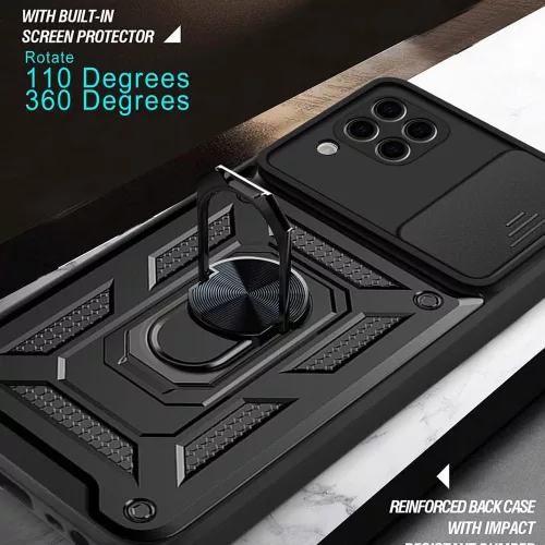Techsuit - CamShield ütésálló tok - Huawei P40 Lite - Fekete