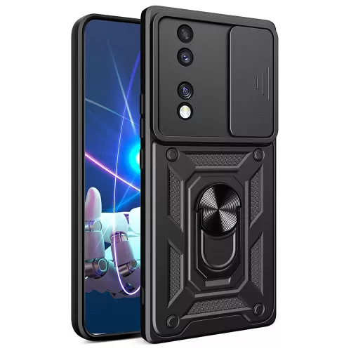 Techsuit - CamShield ütésálló tok - Honor 70 - Fekete