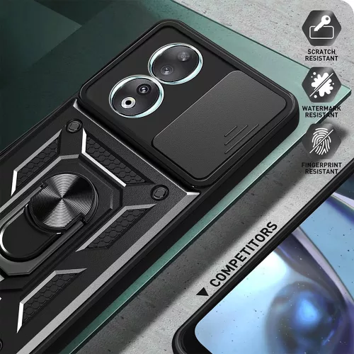 Techsuit - CamShield ütésálló tok - Honor 90 - Fekete