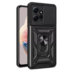   Techsuit - CamShield ütésálló tok - Xiaomi Redmi Note 12 4G - Fekete
