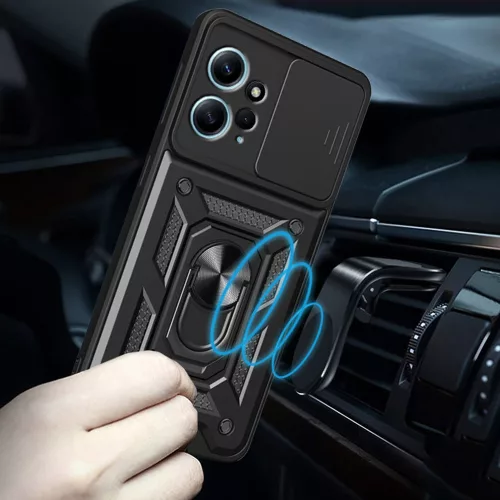 Techsuit - CamShield ütésálló tok - Xiaomi Redmi Note 12 4G - Fekete
