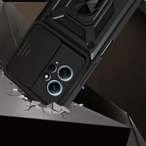 Techsuit - CamShield ütésálló tok - Xiaomi Redmi Note 12 4G - Fekete