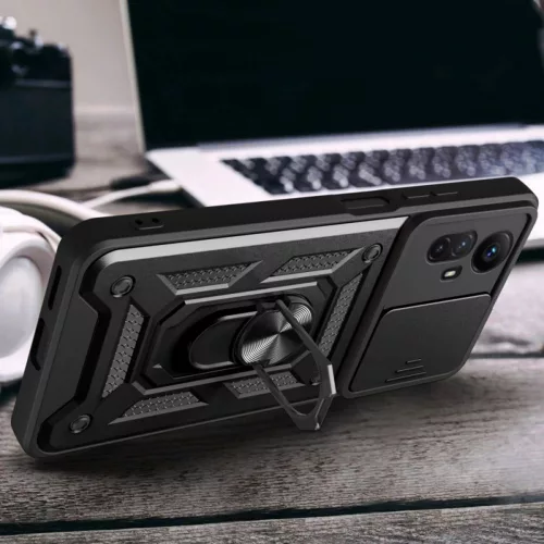Techsuit - CamShield ütésálló tok - Xiaomi Redmi Note 12S - Fekete
