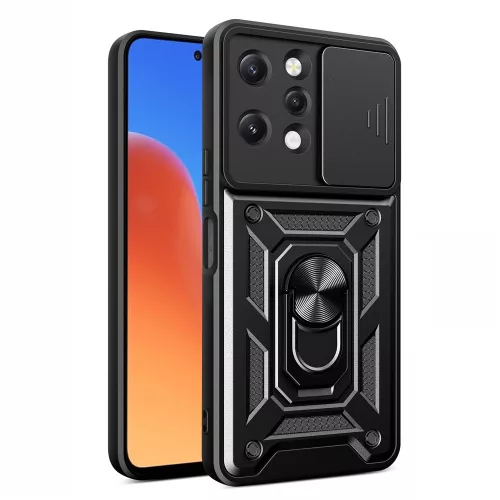 Techsuit - CamShield ütésálló tok - Xiaomi Redmi 12 4G / 12 5G - Fekete
