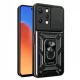 Techsuit - CamShield ütésálló tok - Xiaomi Redmi 12 4G / 12 5G - Fekete
