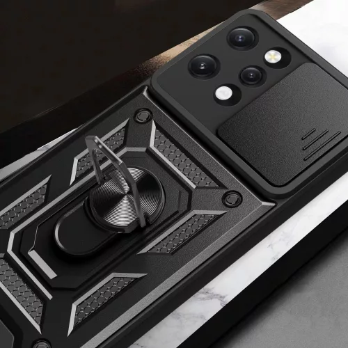 Techsuit - CamShield ütésálló tok - Xiaomi Redmi 12 4G / 12 5G - Fekete
