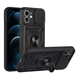 Techsuit - CamShield ütésálló tok - iPhone 11 - Fekete