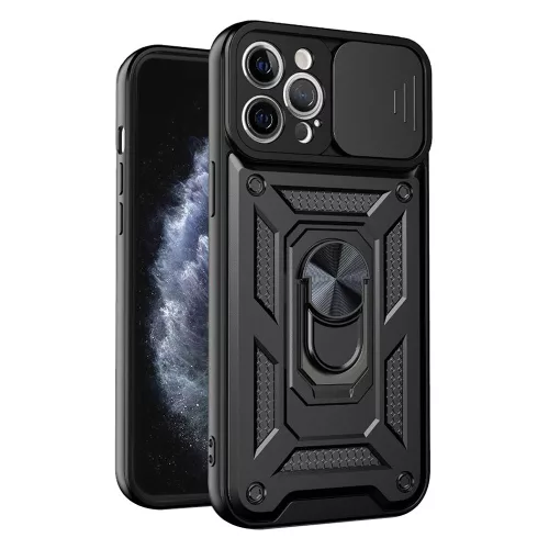 Techsuit - CamShield ütésálló tok - iPhone 11 Pro Max - Fekete