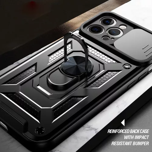 Techsuit - CamShield ütésálló tok - iPhone 11 Pro Max - Fekete
