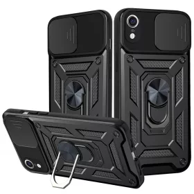 Techsuit - CamShield ütésálló tok - iPhone XR - Fekete