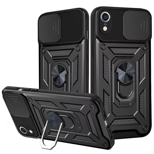 Techsuit - CamShield ütésálló tok - iPhone XR - Fekete