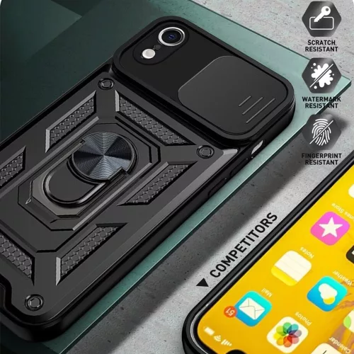 Techsuit - CamShield ütésálló tok - iPhone XR - Fekete