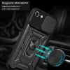 Techsuit - CamShield ütésálló tok - iPhone 7 / iPhone 8 / iPhone SE 2, SE 2020 / iPhone SE 3, SE 2022 - Fekete