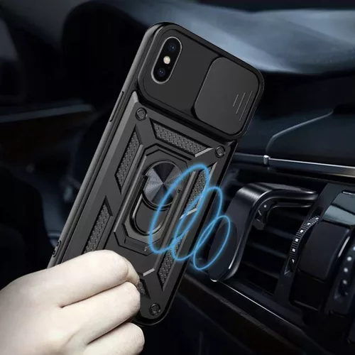 Techsuit - CamShield ütésálló tok - iPhone X / iPhone XS - Fekete