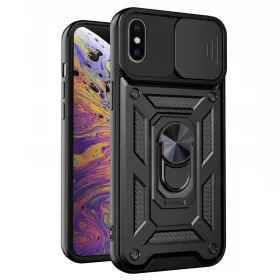   Techsuit - CamShield ütésálló tok - iPhone XS Max - Fekete