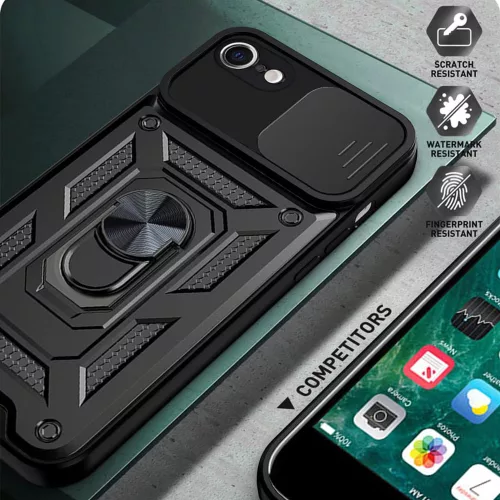 Techsuit - CamShield ütésálló tok - iPhone 6 / iPhone 6S - Fekete