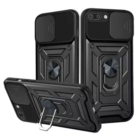   Techsuit - CamShield ütésálló tok - iPhone 7 Plus / iPhone 8 Plus - Fekete
