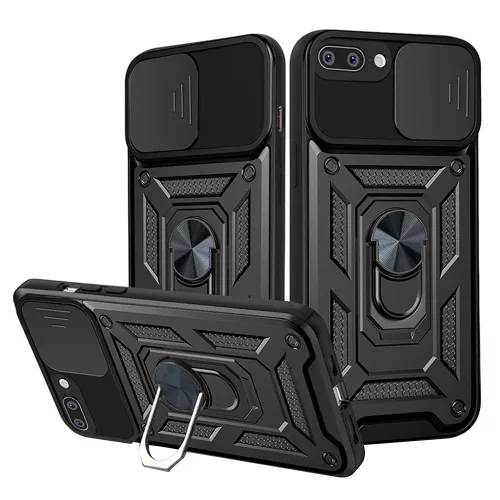 Techsuit - CamShield ütésálló tok - iPhone 7 Plus / iPhone 8 Plus - Fekete