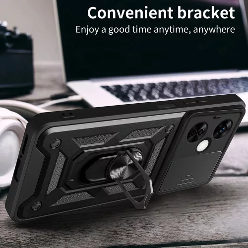Techsuit - CamShield ütésálló tok - OnePlus Nord CE 3 Lite - Fekete