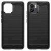 Techsuit - Carbon szilikon tok - Xiaomi Redmi A1 / A2 - Fekete